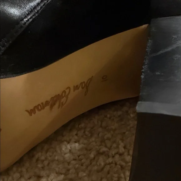 Sam Edelman Reyes Black Leather Ankle  Boots, size 10 - Picture 10 of 13